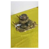 Brass Vintage Ink Well