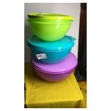 3 New Tupperware Wonderlier Storage Bowls