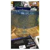 Covered Cake Pedestal         Glass Base Plastic