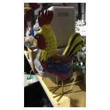 Metal Yard Art Item Display - Chicken