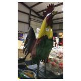 Metal Yard Art Item Display - Large Chicken