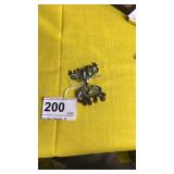 Elephant Pendant w/ Abalone w/ Matching Earrings