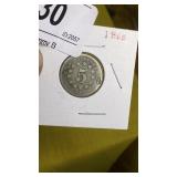 1868 US Shield Nickel -Rare Year