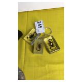 2 Acrylic Small Squares w/ Scorpion and 1 Key Ring