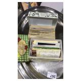 2 Metal Recipe Boxes w/ Older Recipes