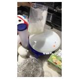 Tuperware Items - Rolling Pin, Pie Storage, Large