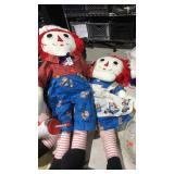 Ex Large Raggedy Ann and Andy - Hand Crafted