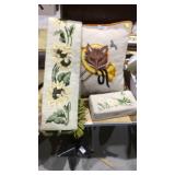 Vintage Needlepoint, Door Stop, Hanging Fox