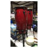 2 LP Congo Drums on Stands
