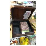 Secretary Box w/ Key & Contents