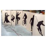 6 Sports Silhouette Art Pictures