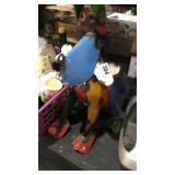 Metal Yard Art Item Display - Small Dog w/ Bone