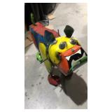 Metal Yard Art Item Display - Bull Dog