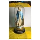 Chalk Ware "Our Lady of the Miraculous Medal" w/