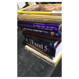 Self Help Books & Nat Geo Magazine