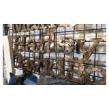 Metal Yard Art Item Display-"Harley Davidson" Sign