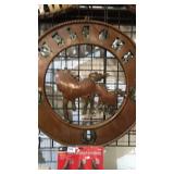 Metal Yard Art Item Display- Welcome Horses,