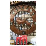 Metal Yard Art Item Display- Welcome Horses,