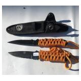 2 Survival Small Knifes Wih Sheath