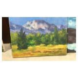 Meadow & Mountains Painting by SALA