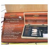 Delux gun Cleaning Kit in Wood Box  new