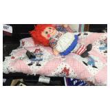 Raggedy Ann doll, Blanket, Picture