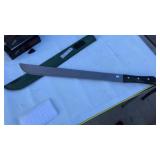 New Machete Style Knife W/Sheath