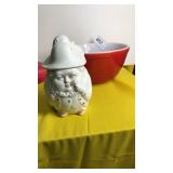 Red Bowl & Humpty Dumpty Jar