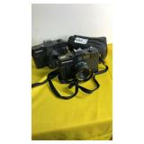 2 Vintage 35mm Range Finder Cameras & 1 Case