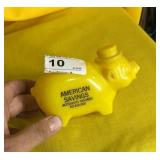 American Savings Piggy Bank - Plastic