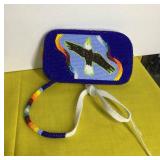 Beaded Eagle Phone Over The Neck Holder