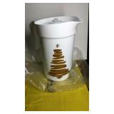 Holiday Pitcher w/ Lid  & Fruit Holder