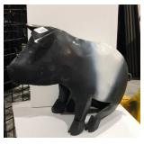 Metal Yard Art Item Display - Pig W8X H16X D22