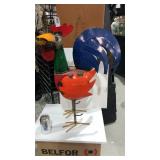 Metal Yard Art Item Display - Large Chicken w/