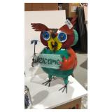 Metal Yard Art Item Display - Owl