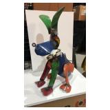 Metal Yard Art Item Display- Dog w/ Bone