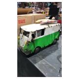 Metal Yard Art Item Display - Large VW Bus w/ Surf