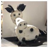 Metal Yard Art Item Display- Cow