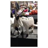 Metal Yard Art Item Display - Goat