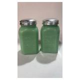 Green Glass S&P Shakers