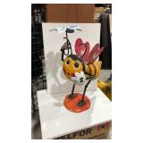 Metal Yard Art Item, FLOWER BEE W11X H19 X D17
