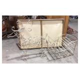 Metal Yard Art Item 2 PIECE  REINDEER & SLEY