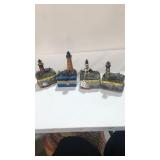 4 Light House Trinket Boxes