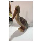 Wood Pelican Decor