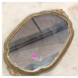 Antique Vanity Tray,  Glass is Broke