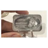 .999 1oz Silver Bar, Secretariat June 1973