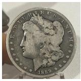 1889 P  Morgan Silver $1 Dollar Coin