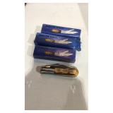 4 NIB Barlow Knife Bone Handle 2 Blade