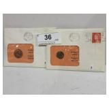 2 Unopened Envelopes w/ Canadian First Day Issue