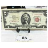 1963 A  Federal Reserve Red Dot  $2 Dollar Note